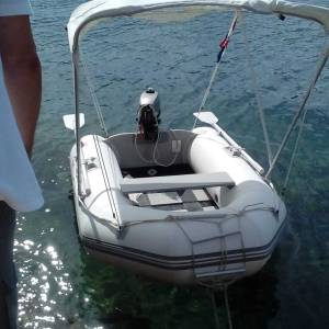Mirar gumeni čamac 230 cm + motor Mariner 2,5 KS s opremom i tendom