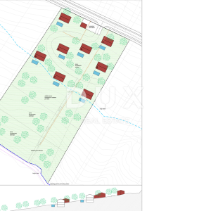 NOVI VINODOLSKI - 1. RED DO MORA - Investicijsko zemljište za urbane ville
