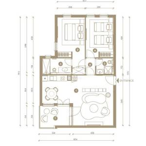 NOVI VINODOLSKI – Stan od 62m² u ekskluzivnom resortu, prvi red do mora s privatnom plažom