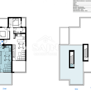 Okrug/Penthouse s krovnom terasom S5