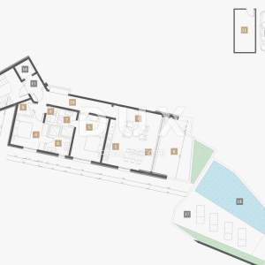 OPATIJA, CENTAR - ekskluzivan stan u novogradnji posebnog arhitektonskog karaktera, pogled, bazen, garaža