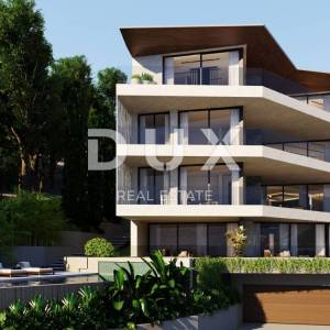 OPATIJA, CENTAR - ekskluzivan stan u novogradnji posebnog arhitektonskog karaktera, pogled, bazen, garaža