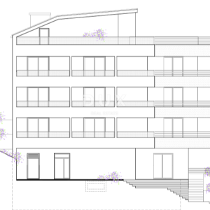 OPATIJA, CENTAR - rohbau butik hotel + zgrada sa 6 stanova + zemljište u centru Opatije, prilika za razvoj