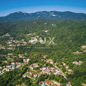 OPATIJA, IKA - Građevinsko zemljište s pogledom na more i pravomoćnom dozvolom 1712m2