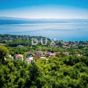 OPATIJA, IKA - Građevinsko zemljište s pogledom na more i pravomoćnom dozvolom 1712m2