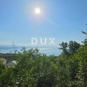 OPATIJA, IKA - Građevinsko zemljište s pogledom na more i pravomoćnom dozvolom 1712m2