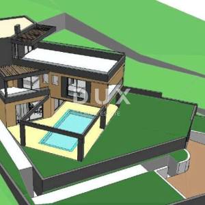 OPATIJA, IKA - Građevinsko zemljište s pogledom na more i pravomoćnom dozvolom 1712m2