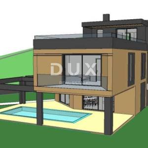 OPATIJA, IKA - Građevinsko zemljište s pogledom na more i pravomoćnom dozvolom 1712m2