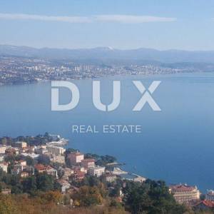 OPATIJA, KOLAVIĆI - građevinsko zemljište 6200m2 za 6 kuća s bazenom s najboljim pogledom na more