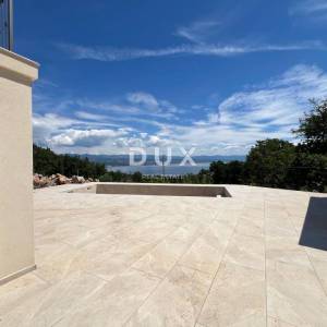 OPATIJA, LOVRAN, IKA - villa 230 m2 s panoramskim pogledom na more i bazenom + uređena okućnica 930 m2!!! PRILIKA!!!