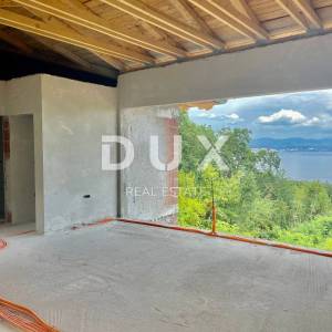 OPATIJA, LOVRAN, IKA- villa 220m2 s panoramskim pogledom na more i bazenom + uređena okućnica 1009m2