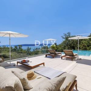 OPATIJA, MOŠĆENIČKA DRAGA - luksuzna vila s bazenom na vrh poziciji s panoramskim pogledom na more