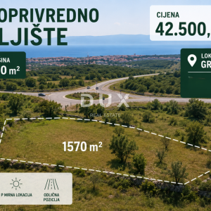 OTOK KRK, GRAD KRK - Poljoprivredno zemljište