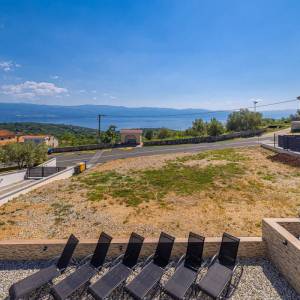 OTOK KRK, RISIKA - Dvojna kuća s bazenom i pogledom na more