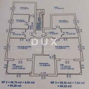 OTOK RAB, BARBAT - 2S+DB na 1.katu novogradnje 65m2