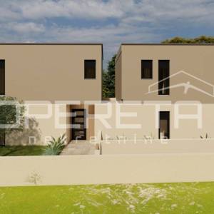 Poreč okolica, Istra – novogradnja s bazenom i pogledom na more
