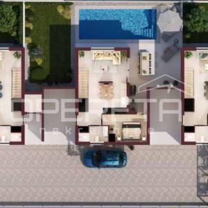 Poreč okolica – moderna kuća u roh-bau fazi, mirna lokacija