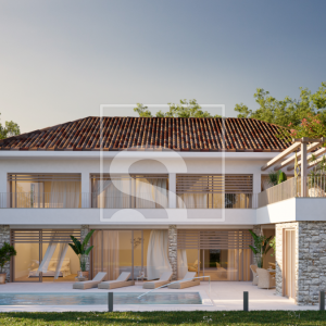 Poreč okolica, zemljište s građevinskom dozvolom pogled more
