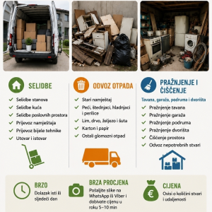 Pražnjenje i čišćenje tavana, podruma i garaža Vinkovci, Vukovar i oko