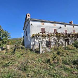 PRILIKA!Tradicionalna istarska kuća s velikim građevinskim zemljištem,Labin okolica