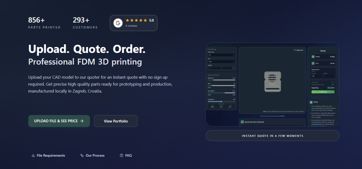 Profesionalno 3D printanje i modeliranje