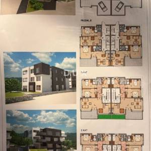 RIJEKA, ZAMET- građevinsko zemljište 3000m2 s pogledom na more s idejnim projektom za stambenu zgradu-stanove 
