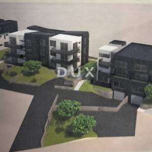 RIJEKA, ZAMET- građevinsko zemljište 3000m2 s pogledom na more s idejnim projektom za stambenu zgradu-stanove 