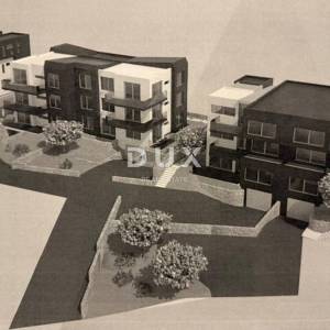 RIJEKA, ZAMET- građevinsko zemljište 3000m2 s pogledom na more s idejnim projektom za stambenu zgradu-stanove 