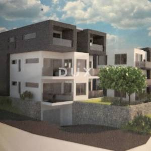 RIJEKA, ZAMET- građevinsko zemljište 3000m2 s pogledom na more s idejnim projektom za stambenu zgradu-stanove 
