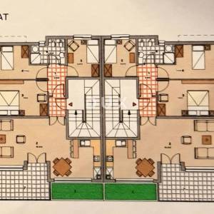 RIJEKA, ZAMET- građevinsko zemljište 3000m2 s pogledom na more s idejnim projektom za stambenu zgradu-stanove 