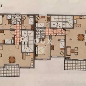RIJEKA, ZAMET- građevinsko zemljište 3000m2 s pogledom na more s idejnim projektom za stambenu zgradu-stanove 