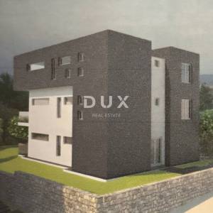 RIJEKA, ZAMET- građevinsko zemljište 3000m2 s pogledom na more s idejnim projektom za stambenu zgradu-stanove 