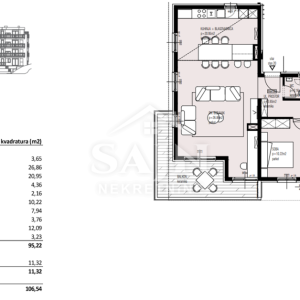 Seget Vranjica/Penthouse s pogledom na more S20