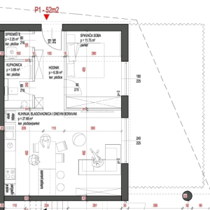 ŠIBENIK, ŽABORIĆ - Prizemni apartman, veliko dvorište