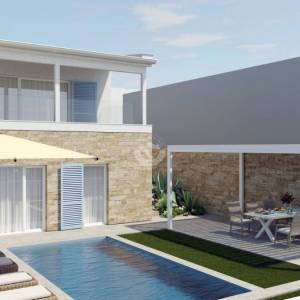 Starigrad, samostojeća vila 128 m2, s bazenom, drugi red do mora