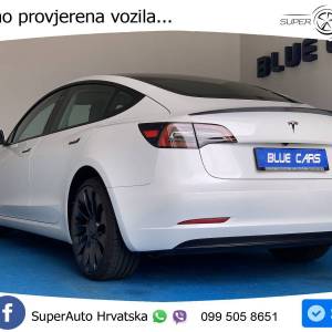 Tesla Model 3 Dual AWD Performance 534 KS, PANO+360+ACC+GR SJED+KEY+VIRT+LANE