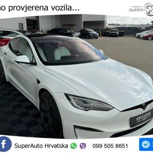 Tesla Model S Plaid 1020 KS, PANO+ACC+KAM+GR SJED+KEY+VIRT+LANE