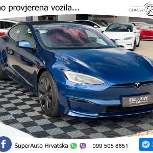 Tesla Model S Plaid 1020 KS, PANO+ZRAČ+KAM+GR SJED+ACC+KEY+VIRT+LANE