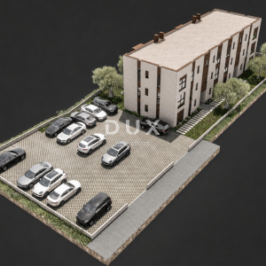 VODICE – Stan na zadnjem katu s pogledom na more, balkon i 2 parkirna mjesta
