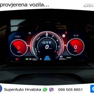 VW Golf 8 GTE 1.4 TSI DSG 245 KS, MATRIX+ACC+KAM+PDC+VIRT+ASIST