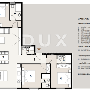 ZADAR, PRIVLAKA - Namješten penthouse 50 metara od mora s prekrasnim pogledom na more! S7