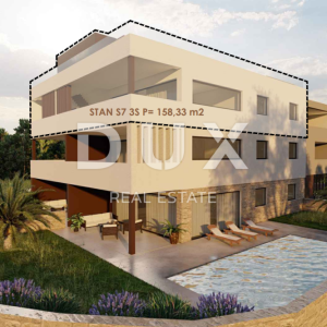 ZADAR, PRIVLAKA - Namješten penthouse 50 metara od mora s prekrasnim pogledom na more! S7