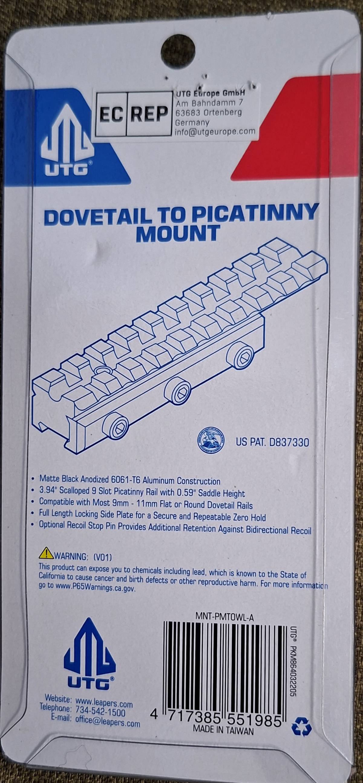Adapter baze 11mm na Picatinny / Weaver