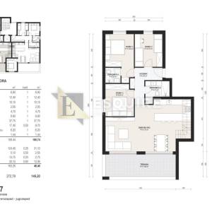 DIKLOVAC - Luksuzan trosoban penthouse, garaža - 155m2