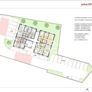 Građevinska parcela u centru Pregrade, 1538m2 s idejnim prijedlogom za gradnju s
