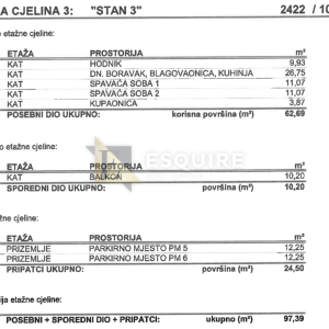 KOŽINO - Dvosoban apartman S3 na 1. katu, potpuno opremljeno i namješteno - 72m2