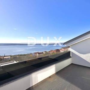 KVARNER, CRIKVENICA - Dvoetažni apartman, 101 m2, pogled na more!