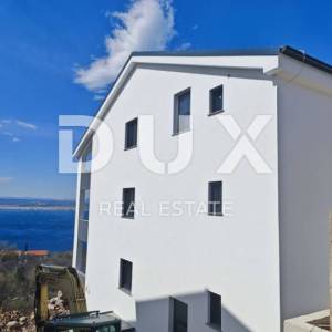 KVARNER, CRIKVENICA - Dvoetažni apartman, 101 m2, pogled na more!