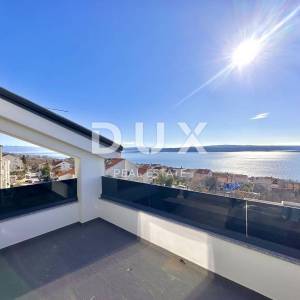 KVARNER, CRIKVENICA - Dvoetažni apartman, 101 m2, pogled na more!