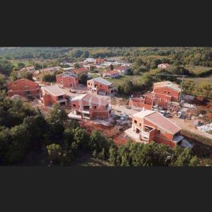 Labin, okolica, dvojna Villa u novogradnji